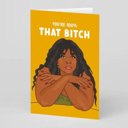 that bitch greeting card ohhdeer.com